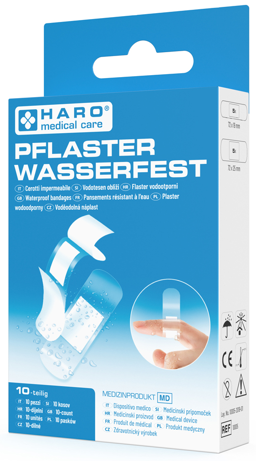 4062191100057 - HARO Pflaster-Strips wasserfest transparent 10er Pack