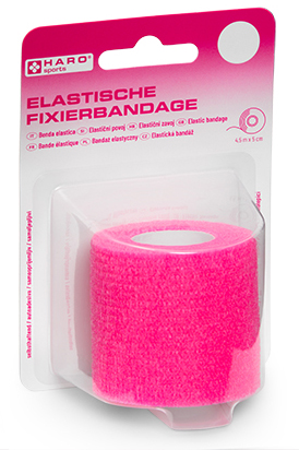 4062191100156 - HARO Elastische Fixierbandage 50 mm x 45 m pink