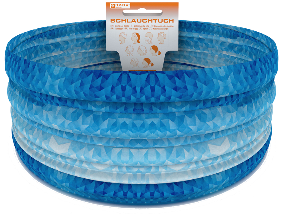 4062191101429 - HARO Schlauchtuch aus Polyester blau