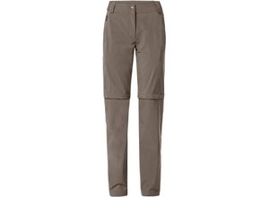 4062218285156 - VAUDE Damen Wanderhose Farley Stretch ZipOff braun Größe 38 42619