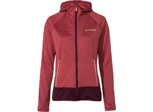 4062218836488 - VAUDE Fleecejacke Tekoa II feuchtigkeitsregulierend Kapuze für Damen rot 36