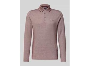 4062223663109 - Zweifarbiger Poloshirt mit langen Ärmeln Hechter