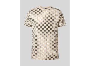 4062226962780 - T-Shirt mit Allover-Label-Print