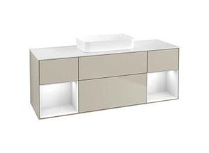 4062373111758 - Villeroy und Boch Finion Waschtischunterschrank F741GFHH 160x603x501cm Regale Glossy white lacquer Sand Matt Lacquer