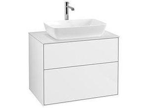 4062373115831 - Villeroy und Boch Finion Waschtischunterschrank F75100GF 80x603cm Abdeckplatte white matt Glossy white lacquer