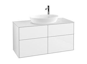 4062373181355 - Villeroy und Boch Finion Waschtischunterschrank F91100GF 120x603cm Abdeckplatte white matt Glossy white lacquer