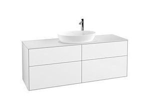 4062373207390 - Villeroy und Boch Finion Waschtischunterschrank F97100GF 160x603cm Abdeckplatte white matt Glossy white lacquer