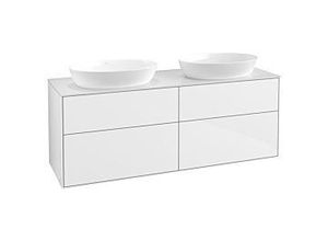 4062373253175 - Villeroy und Boch Finion Waschtischunterschrank FA8100GF 160x603cm Abdeckplatte white matt Glossy white lacquer