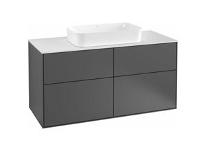 4062373357026 - Villeroy&boch - Villeroy und Boch Finion Waschtischunterschrank G67100 1200x603x501mm Abdeckplatte White Matt Farbe Midnight Blue Matt Lacquer