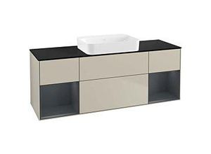 4062373375679 - Villeroy und Boch Finion Waschtischunterschrank G742HGHH 160x603x501cm Regale Midnight matt lacquer Sand Matt Lacquer