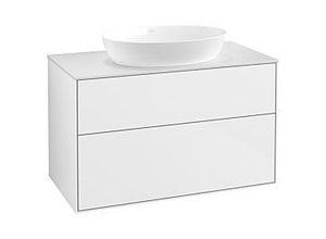 4062373476871 - Villeroy und Boch Finion Waschtischunterschrank GA0100GF 100x603cm Emotion Abdeckplatte white matt Glossy white lacquer