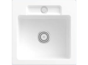 4062373714409 - Villeroy&Boch Spülbecken Küchenspüle Siluet 50 s Weiß Alpin 510x510mm Unterschrankbreite 50cm