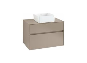 4062373728604 - Villeroy&boch - Collaro Waschbeckenunterschrank 800x548x500 mm 2 Auszüge  für Waschbecken mittig C03700 Farbe Front Korpus Nordic Oak Griff