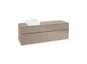 4062373729915 - Villeroy&boch - Collaro Waschbeckenunterschrank 1600x548x500 mm 4 Auszüge  für Waschbecken links C05000 Farbe Front Korpus Arizona Oak Griff