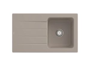 4062373750520 - Villeroy&boch - Villeroy&Boch Rechteckiges Spülbecken Küchenspüle mit Abtropffläche Architectura 50 Almond braun beige 86x51cm - Almond braun