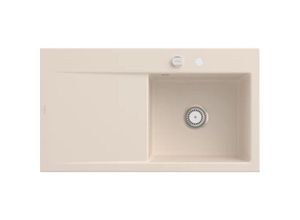 4062373796696 - Villeroy&Boch Spülbecken mit Abtropffläche links Subway Style 50 Ivory 90x51cm Keramik Excenterbetätigung