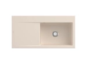 4062373797440 - Villeroy&boch - Villeroy&Boch Rechteckiges Spülbecken Küchenspüle Subway Style 60 Ivory beige 1000x510mm Unterschrankbreite 60 cm - beige