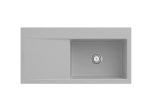 4062373797549 - Villeroy&boch - Villeroy&Boch Rechteckiges Spülbecken Küchenspüle Subway Style 60 Steam hell grau 100x51cm Unterschrankbreite 60 cm - grau