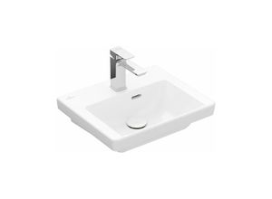 4062373816226 - Villeroy&boch - Subway 30 Handwaschbecken 450 x 370 mm 1 Hahnloch ohne Überlauf ungeschliffen 437046 Farbe Stone White Ceramic Plus