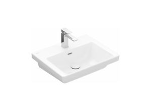 4062373816721 - Subway 30 Schrankwaschtisch 550 x 440 mm 1 Hahnloch mit Überlauf ungeschliffen 4A7055 Farbe Weiß Ceramicplus - 4A7055R1 - Villeroy&boch