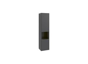 4062373834350 - Subway 30 Hochschrank 2 Türen Anschlag (Scharnier) rechts C58902 Farbe Front Korpus Taupe Griff Volcano Black - C58901VM - Villeroy&boch