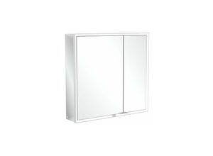 4062373837320 - Villeroy&boch - My View Now Spiegelschrank für Aufputz mit Beleuchtung 800x750x168 mm mit Ein- Ausschalter Smart Home fähig 2 Türen A45780