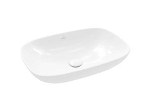 4062373849354 - Villeroy&boch - Loop&Friends - Aufsatzwaschtisch 62x42 cm mit Überlauf CeramicPlus Alpinweiß 4A5000R1