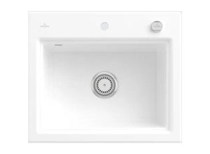 4062373898444 - Villeroy&boch - Villeroy&Boch Rechteckiges Spülbecken Keramikspüle Subway Style 60 s Weiß Alpin 60x51cm Unterschrankbreite 60cm