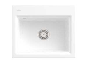 4062373903032 - Villeroy&boch - Villeroy&Boch Rechteckiges Spülbecken Keramikspüle Subway Style 60 s Weiß Alpin 60x51cm Unterschrankbreite 60cm