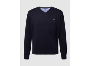 4062392153159 - Fynch-Hatton Pullover Herren Baumwolle marine