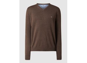 4062392153265 - Fynch-Hatton Pullover Herren Baumwolle braun Uni & Uninah