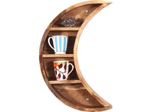 4062444022266 - Wandregal HOME AFFAIRE Regale Gr B H T 40 cm x 60 cm x 13 cm 4 St offene Fächer in Form eines Halbmondes beige (natur) Hängeregale In Form eines Halbmondes