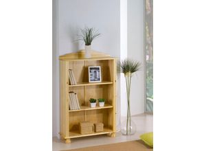 4062444024918 - Bücherregal HOME AFFAIRE Regale Gr B H T 77 cm x 116 cm x 30 cm 3 St offene Fächer 2 Böden beige (natur) gefertigt aus massivem Kiefernholz