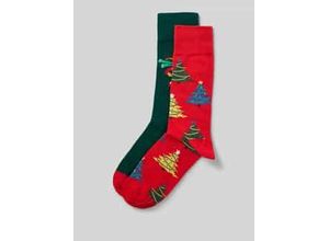 4062448776424 - Socken mit Baumwolle und Motiv-Stitching 2er-Pack