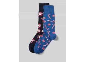 4062448777025 - Socken mit Baumwolle und Motiv-Stitching 2er-Pack