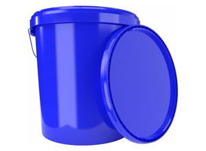 4062495083223 - Eimer mit Deckel 16 Liter blau - lebensmittelecht luftdicht stabilrecycelbar - Blau - Fixedbyu