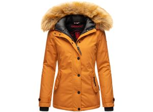 4062649015414 - NAVAHOO Damen Warmer Winterjacke Parka mit Kunstfell-Kapuze Laura