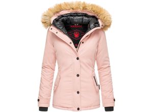 4062649015483 - NAVAHOO Damen Warmer Winterjacke Parka mit Kunstfell-Kapuze Laura