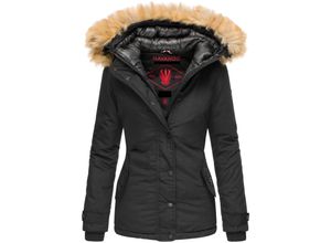 4062649015667 - NAVAHOO Damen Warmer Winterjacke Parka mit Kunstfell-Kapuze Laura