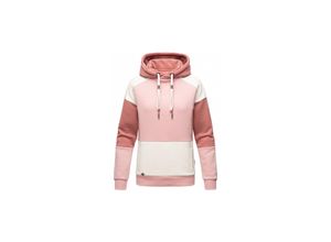 4062649017456 - NAVAHOO Damen Kapuzensweatshirt Verspielter Hoodie Pullover im Colorblocking Look Babykätzchen