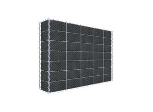 4062687011584 - Gabiona Begrünte Gabione mit Vlies & Sichtschutzstreifen 100 cm x 70 cm x 20 cm (L x H x T) Maschenweite 10 cm x 10 cm Spirale