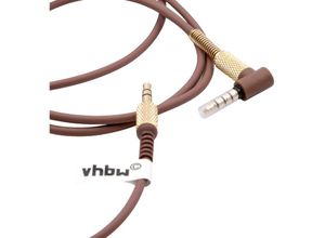 4062692010770 - Vhbw - Audio aux Kabel kompatibel mit Marshall Kilburn Kilburn 2 Kopfhörer - Audiokabel 35mm Klinkenstecker 150 - 230 cm Gold Braun