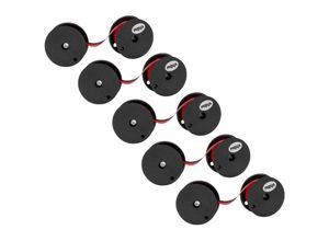 4062692039221 - vhbw 5x Farbband Schriftband kompatibel mit Olympia CPA 525 Nadeldrucker Bondrucker schwarz rot 4062692039221 - vhbw 5x Farbband Schriftband kompatibel mit Olympia CPA 525 Nadeldrucker Bondrucker schwarz rot