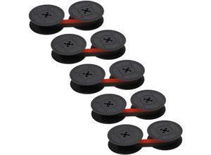 4062692040395 - 5x Farbband Schriftband kompatibel mit Triumph-Adler Electric 131 f Nadeldrucker Bondrucker schwarz   rot - Vhbw