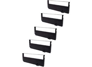 4062692044225 - Vhbw - 5x Farbband Schriftband kompatibel mit Tally Genicom MT600 MT645 MT660 MT661 MT690 MT691 Nadeldrucker Bondrucker - Schwarz