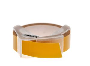 4062692108644 - vhbw 3D Prägeband-Schriftband-Kassette Ersatz für Dymo 0898172 für Etiketten-Drucker 3m x 12mm Weiß auf Dunkelgelb