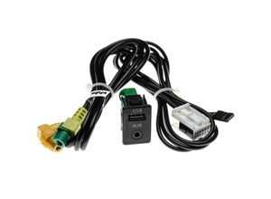 4062692232608 - Aux usb Audio Adapter Kabel kfz Radio (100 cm) kompatibel mit vw Caddy (Typ 2K) 2003 - 2010 Caddy Kombi 2010+ Auto Autoradio - Vhbw