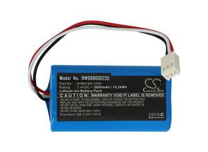 4062692234527 - Akku kompatibel mit Terumo TE-SS800 Medizintechnik (2600mAh 74V Li-Ion) - Vhbw