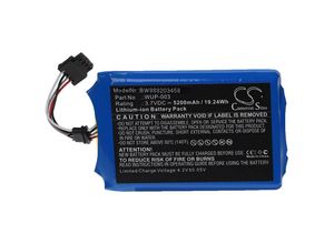 4062692238198 - Akku kompatibel mit Nintendo Wii u GamePad WUP-003 Controller (5200mAh 37V Li-Ion) - Vhbw