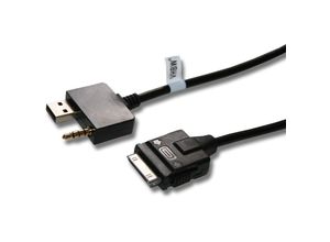 4062692263176 - vhbw AUX Line In Adapter Kabel KFZ Radio kompatibel mit Hyundai i30 i40 i40 cw ix35 Auto Fahrzeug - USB